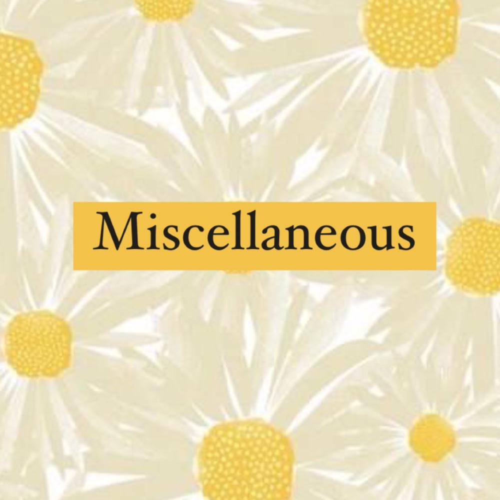 Miscellaneous items